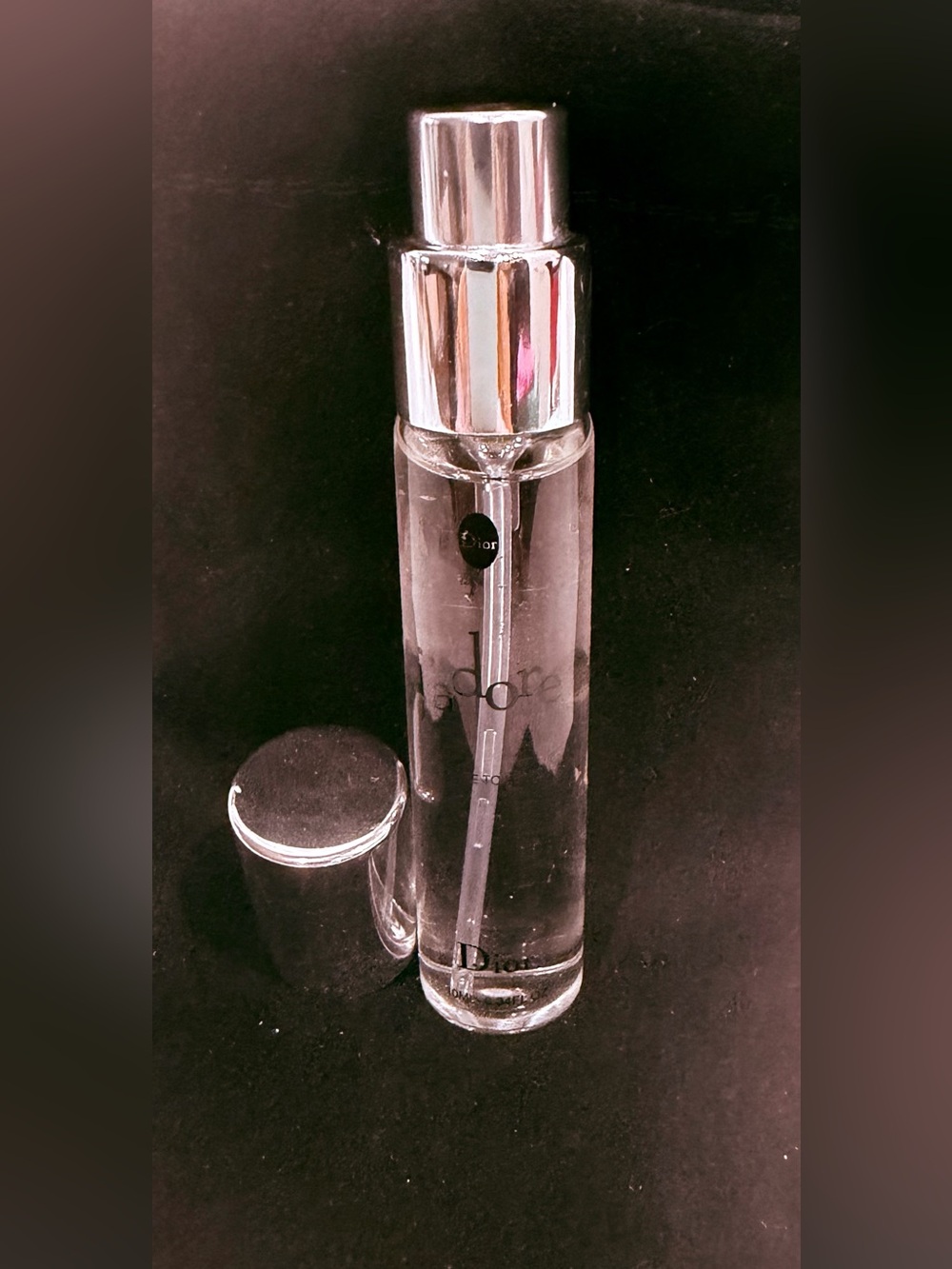 Dior J'adore Clear Glass Vial Spray with Silver Cap New - Picture 2 of 3